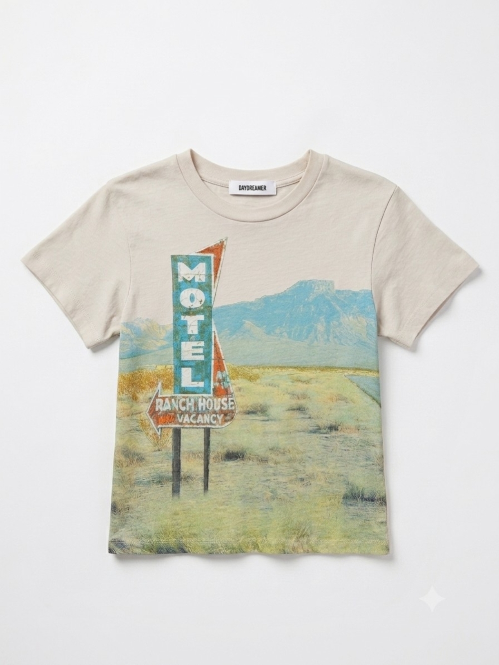 ✏️ NWT Daydreamer Motel Ranch House Vintage Baby Tee.